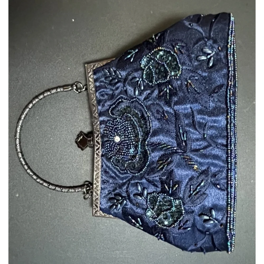 Drapers & Damons Women's Blue Dress & Jacket‎ Set PL Handbag Included